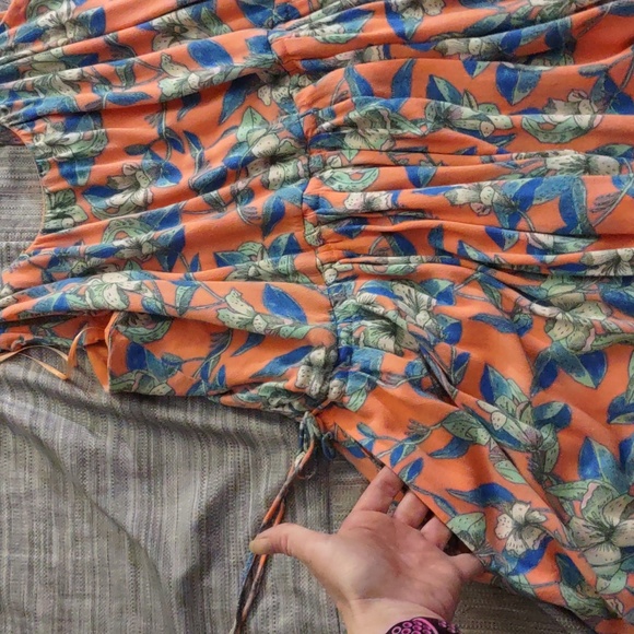 Free People Dear You Floral Mini Dress Size Medium - Picture 7 of 8